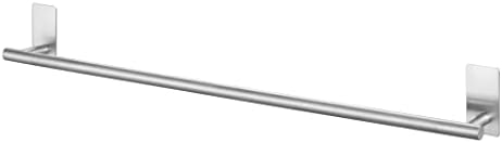 Sturdy 30-Inch Self-Adhesive Towel Bar for Rust-Free Bath Use