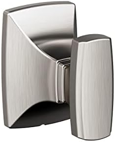 Amerock BH36010G10 Essential Modern Single Robe Hook Brushed Nickel Bathroom Towel Holder