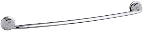 Durable 24-Inch Polished Chrome Bathroom Towel Bar