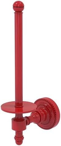 Allied Brass Retro Dot Collection Upright Toilet Tissue Holder Fire Engine Red