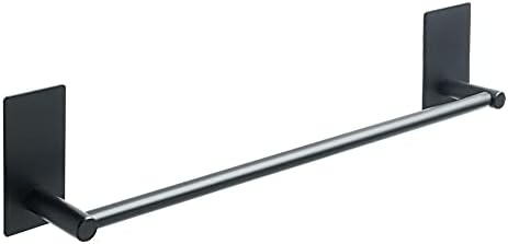 Bathroom Towel Rail Stainless Steel Black