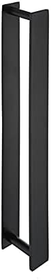 BOCbco 40Cm Black Towel Rail Wall Mounted