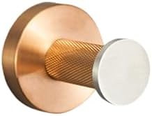 PIZZZENO Knurling Design Rose Gold Brushed Wall Mount Clothes Hook