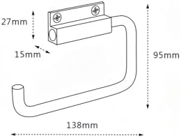 Modern Minimalist Red Toilet Paper Holder