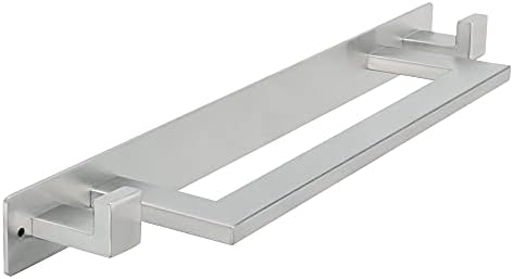 Stainless Steel 45Cm Towel Rail for Bathroom with 2 Hooks