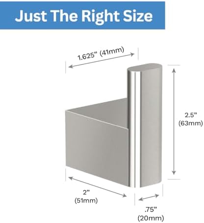 Gatco A-Line Robe Hook Premium Robe Hook Satin Nickel