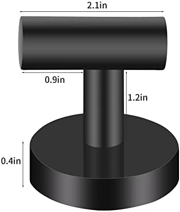 Matte Black Towel Hook Set for Bathroom Robe Kitchen Garage