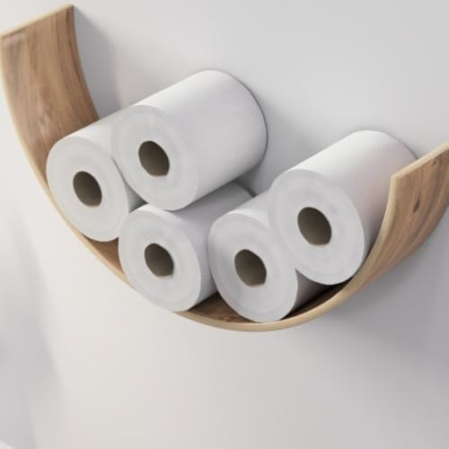 WUZHANHOak Toilet Paper Holder