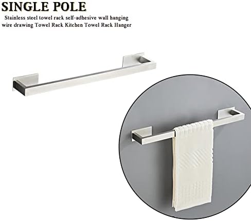 Sturdy Black Towel Rail for Bathroom