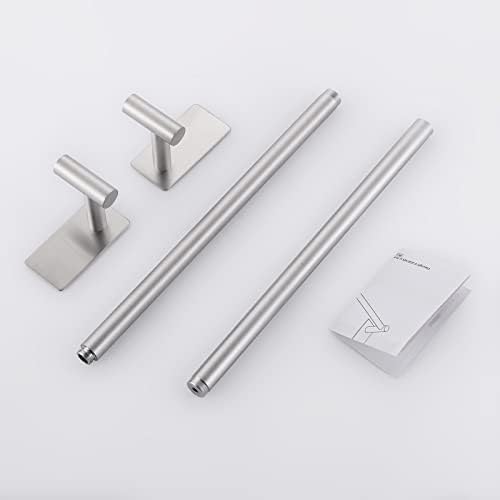 Sturdy 30-Inch Self-Adhesive Towel Bar for Rust-Free Bath Use