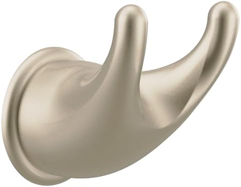 Satin Nickel Robe Hook Easy to Install with Template Warranty