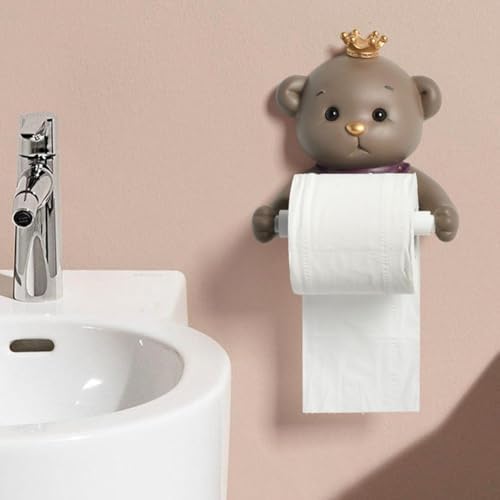 Funny Bathroom Toilet Roll Holder Wall Mounted 3D Animal Dispenser