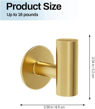 Kruodop Adhesive Towel Robe Hooks 4-Piece Set Stainless Steel