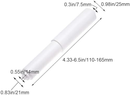 White Toilet Paper Holder Battery-Free Spiral Design