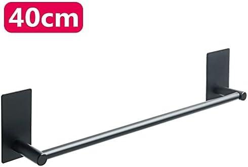 Bathroom Towel Rail Stainless Steel Black