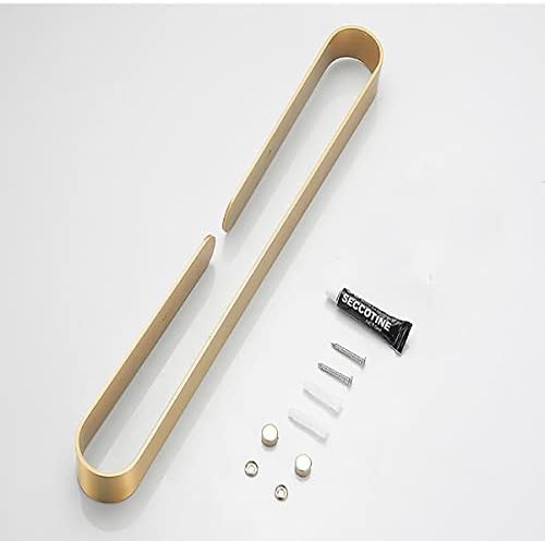 Towel Rail Gold Finish Easy Install Premium Bathroom Towel Bar