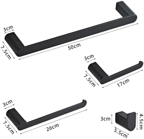 Sturdy 4-Pack Bathroom Accessories Set