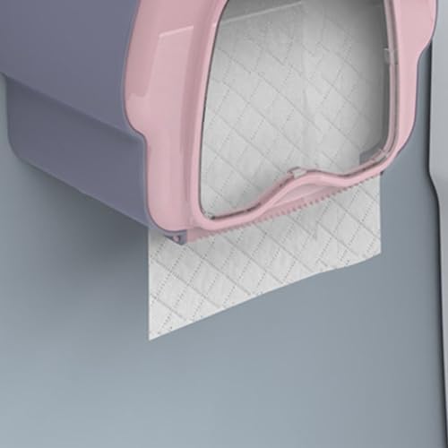 Aonyaybm penguin-shaped covered toilet paper holder Pink