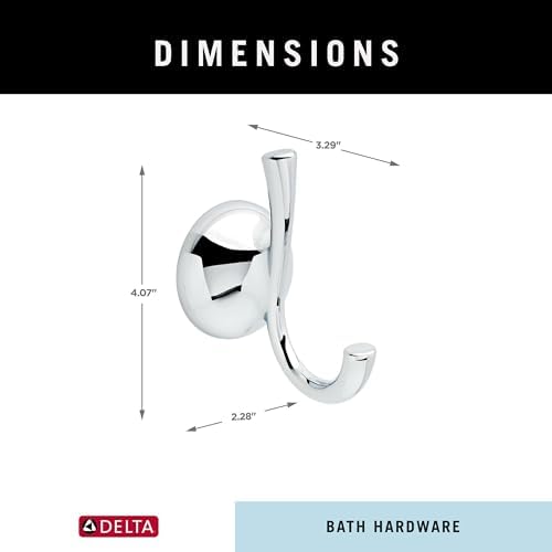 Delta Foundations 1-Pack Towel Hooks