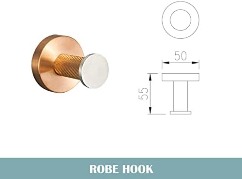 Sleek Rose Gold Towel Bar Rust-Proof Modern Design