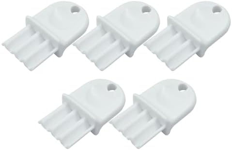 10-Piece Portable Waffle Toilet Paper Key Dispenser with Rings