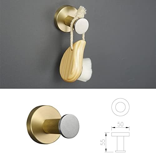 Stainless Steel Towel Bar Hook with Gold Finish