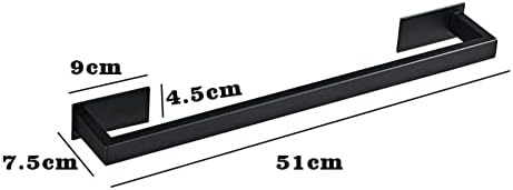 Sturdy Black Towel Rail for Bathroom