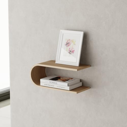 Wood Toilet Paper Holder Wall Mount for Multiple Rolls