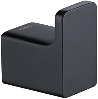 Kraus Stelios Bathroom Robe and Towel Hook Stunning Modern DesignMatte Black Finish