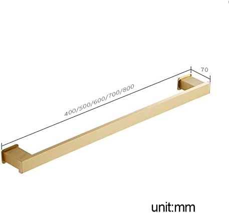 Elegant Gold Single-Bar Towel Holder 40cm