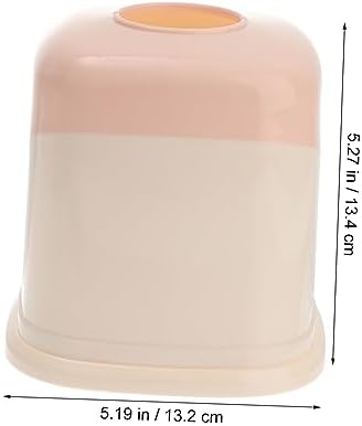 Unomor 1pc Round Shape Plastic Toilet Paper Holder Box