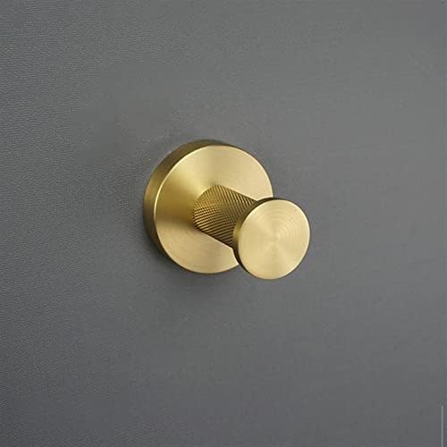 Space-Saving Towel Holder Easy to Install Brushed Gold Bathroom Accessory