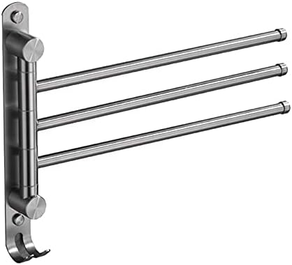 Stainless Steel Towel Bar 3 Bars Wall-Mounted