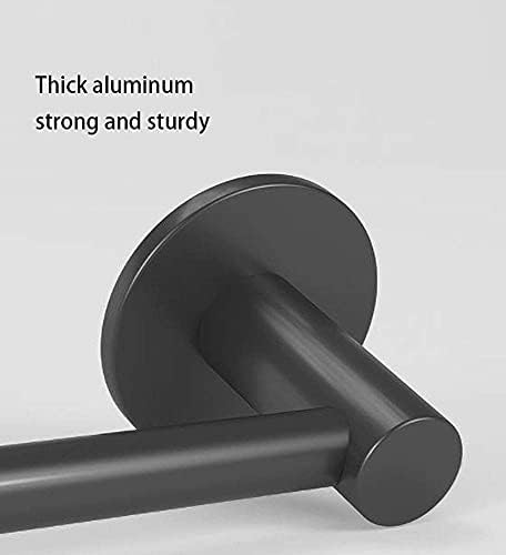 Space Aluminum Towel Bar Wall-Mounted Towel Rack for Bathroom White 40cm