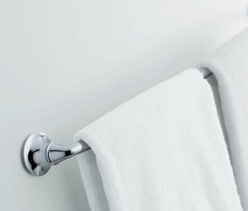 Durable 24-Inch Polished Chrome Bathroom Towel Bar