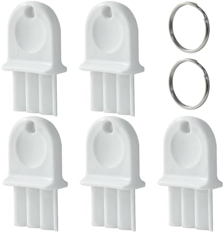 10-Piece Portable Waffle Toilet Paper Key Dispenser with Rings