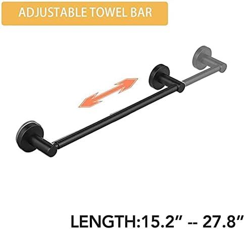 Durable Stainless Steel Towel Rail for Bathroom Wall-Mounted Towel Holder Adjustable