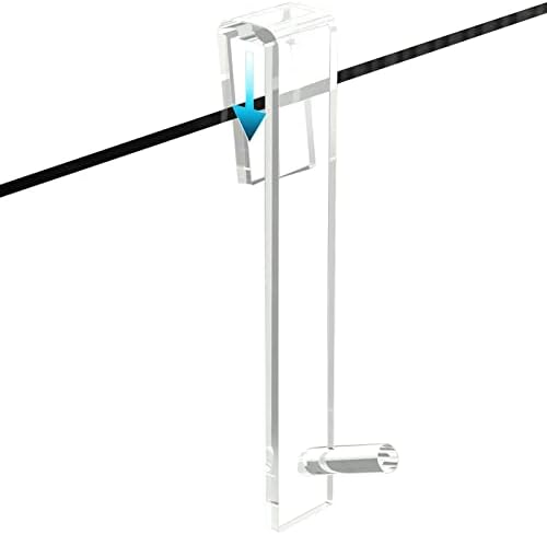 DNCG Clear Glass Door Hooks Extendable Durable Towel Robe Hook