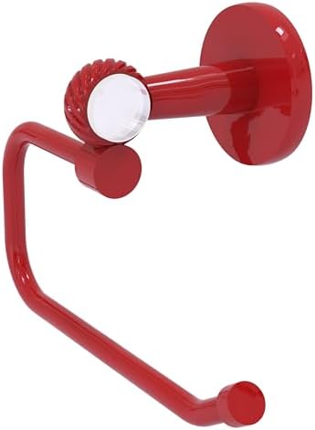 Allied Brass Clearview Collection Euro Style Toilet Tissue Holder in Fire Engine Red