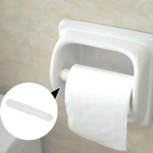 White Toilet Paper Holder Battery-Free Spiral Design