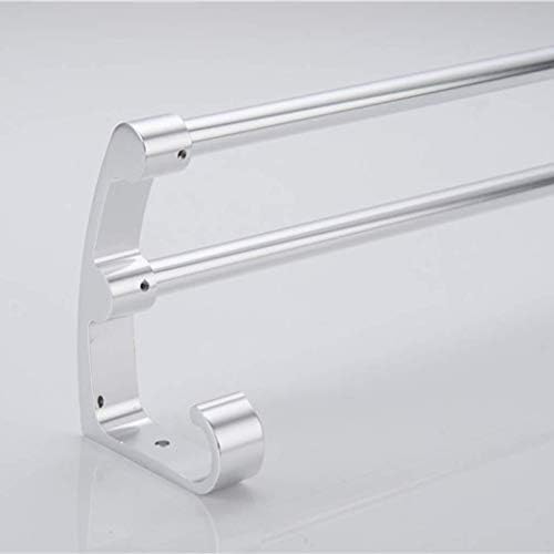 BOCBco Premium Rust-Proof Aluminum Towel Rack with Two Bars