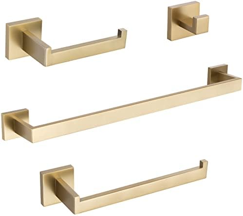 TURS 4-Piece Gold-plated Towel Bar Set