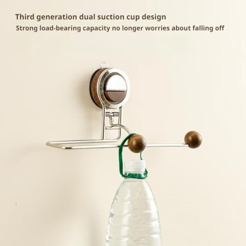 Suction Toilet Paper Holder No Drilling Stainless Steel Wall Cabinet Mount