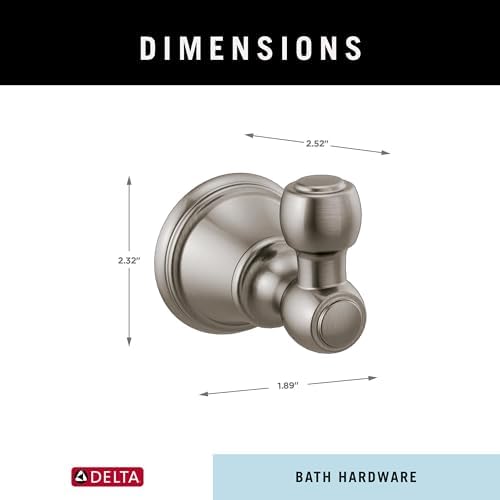 Delta Faucet 73235-SS Woodhurst Towel Hook Elegant Stainless Steel