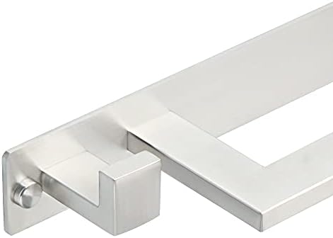 Stainless Steel 45Cm Towel Rail for Bathroom with 2 Hooks