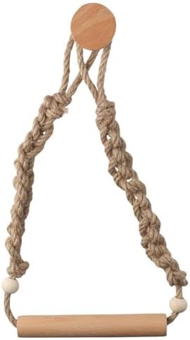 Rustic Wooden Toilet Paper Holder wDurable Performance