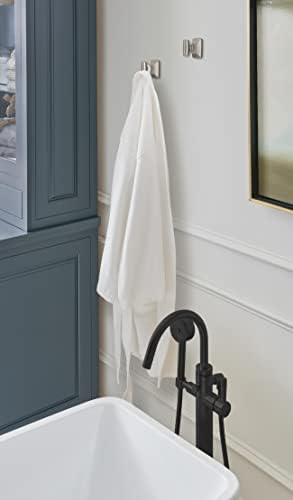 Amerock BH36010G10 Essential Modern Single Robe Hook Brushed Nickel Bathroom Towel Holder