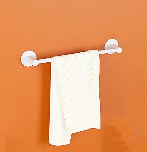 Space Aluminum Towel Bar Wall-Mounted Towel Rack for Bathroom White 40cm