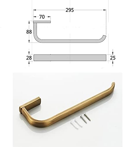 Towel Rail for Bathroom 30cm Antique Bronze Easy to Install