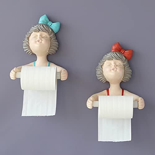 Cute Bowknot Girl Toilet Paper Holder